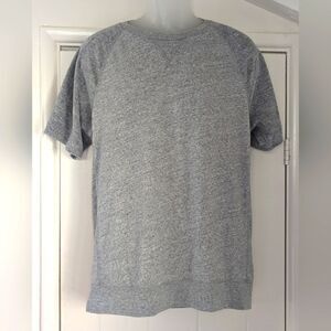 Abercrombie & Fitch Velour Sleeves T-Shirt Nostalgiacore Preppy Athleisure MD